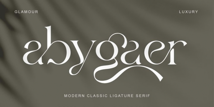Abygaer font preview