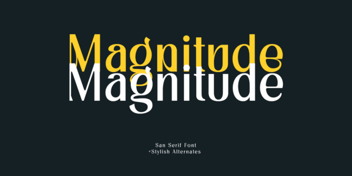 Magnitude font preview