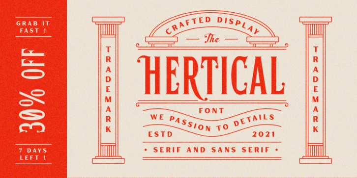 Hertical font preview
