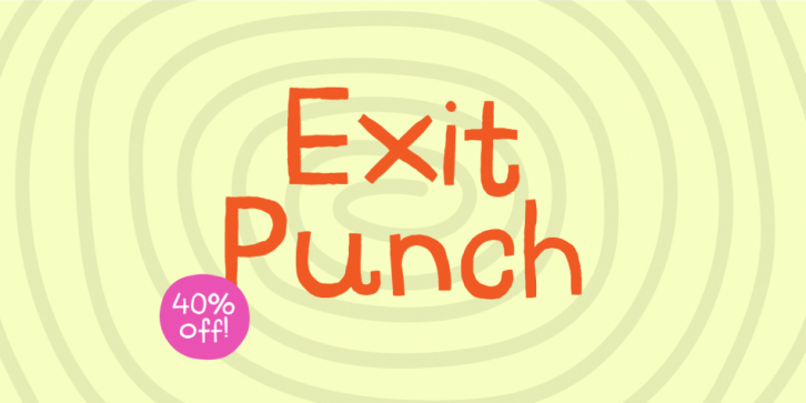 Exit Punch font preview