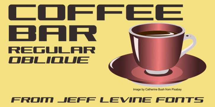 Coffee Bar JNL font preview