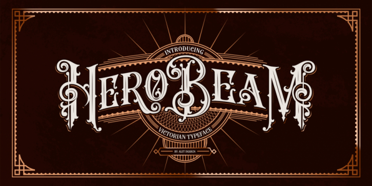 Hero Beam font preview