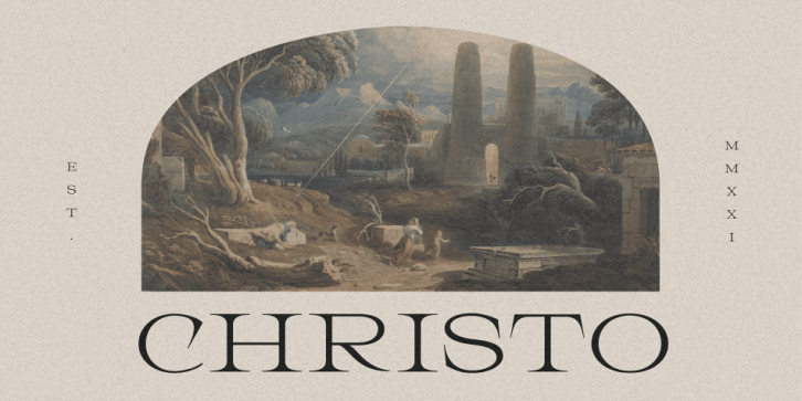 HV Christo font preview