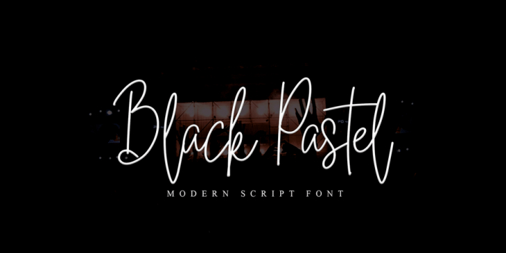 Black Pastel font preview