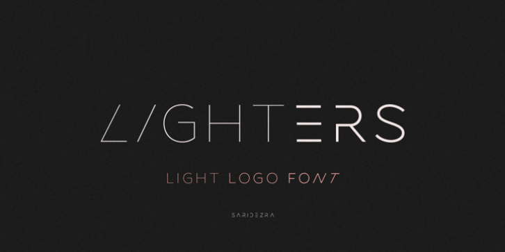 Lighters font preview