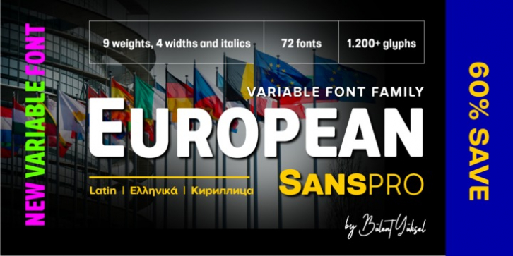 European Sans Pro font preview