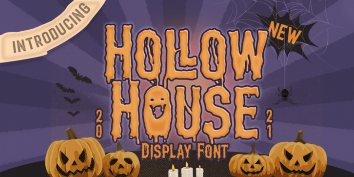 Hollow House font preview
