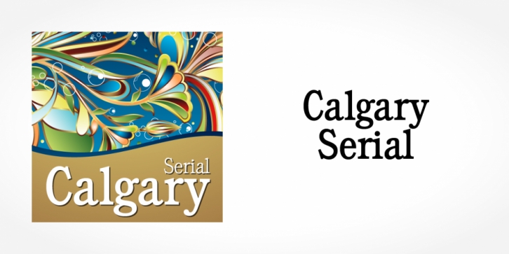 Calgary Serial font preview