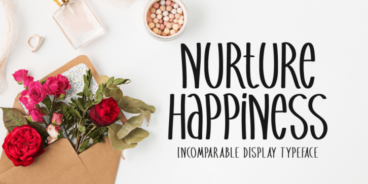 Nurture Happiness font preview
