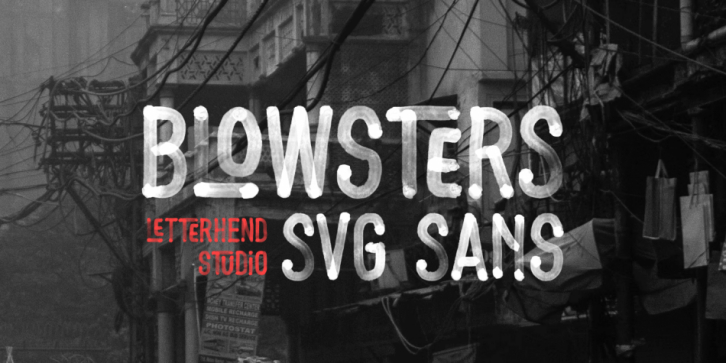 Blowsters font preview