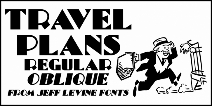 Travel Plans JNL font preview