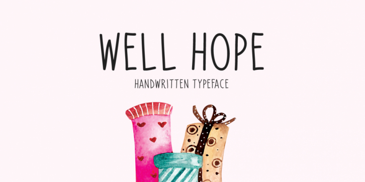 Well Hope font preview