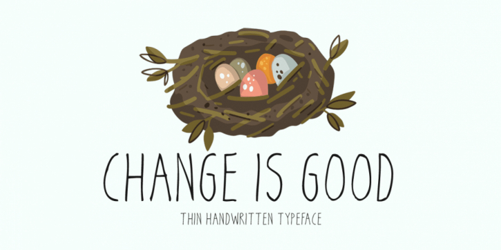 Change Is Good font preview
