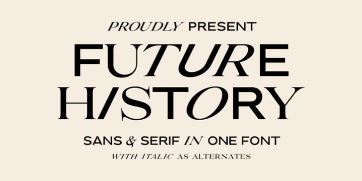 Future History font preview