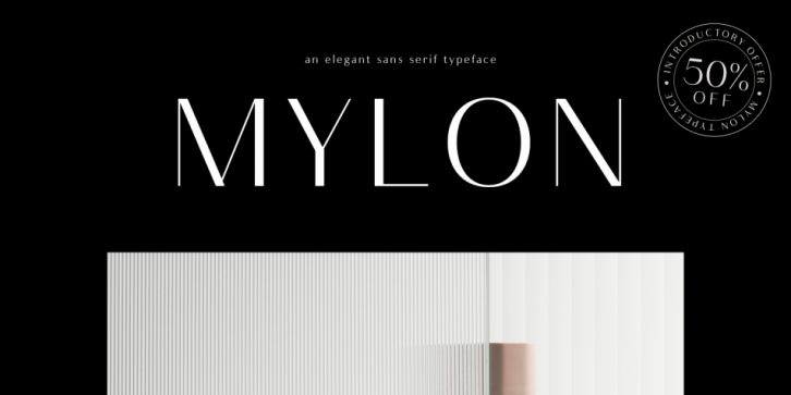 Mylon font preview