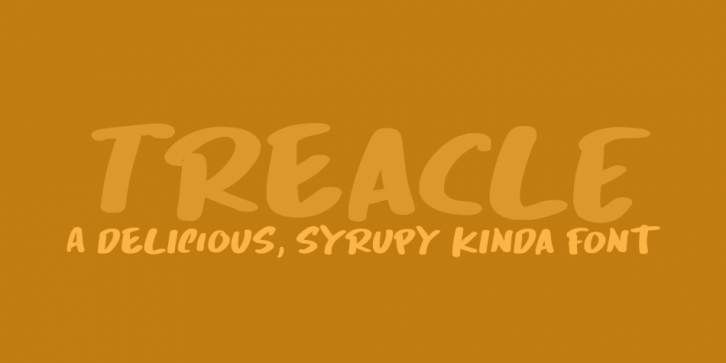 Treacle font preview
