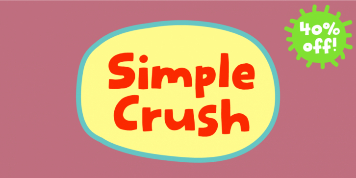 Simple Crush font preview