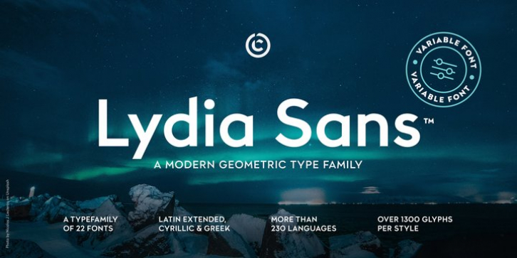 Lydia Sans font preview