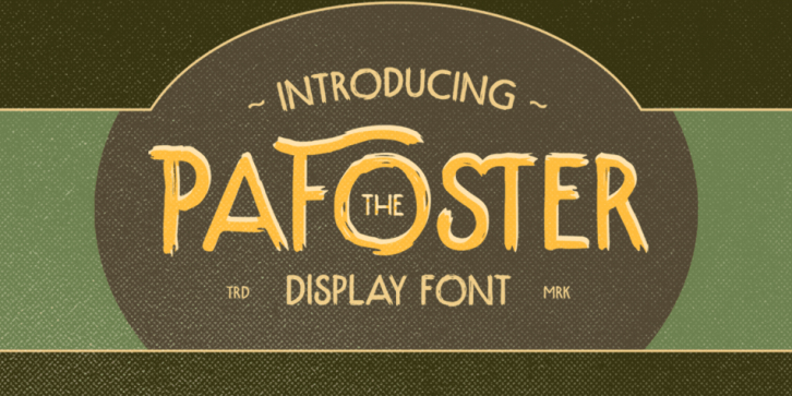 The Pafoster font preview