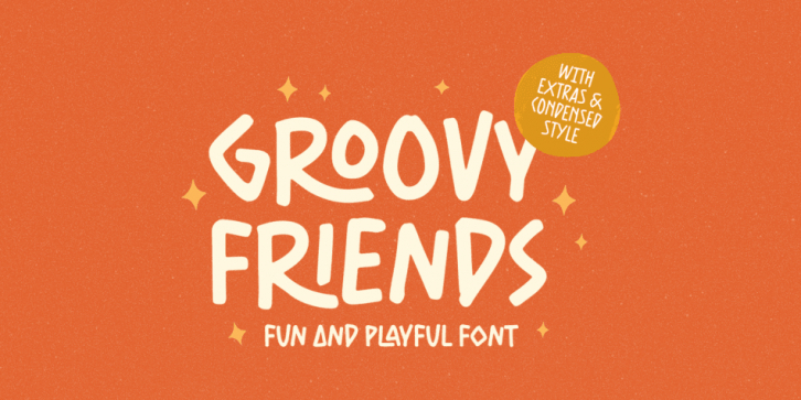 Groovy Friends font preview