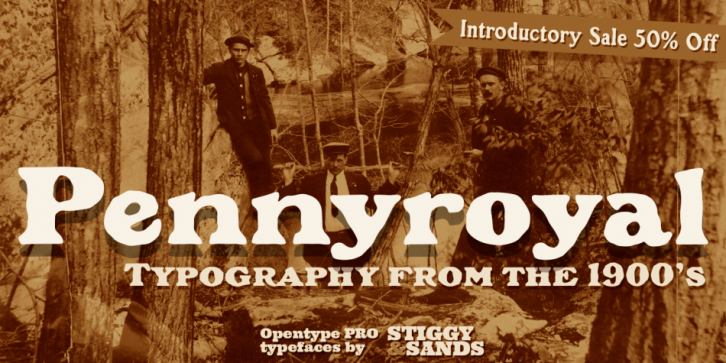 Pennyroyal font preview