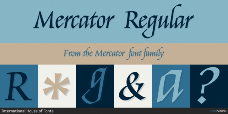 Mercator font preview