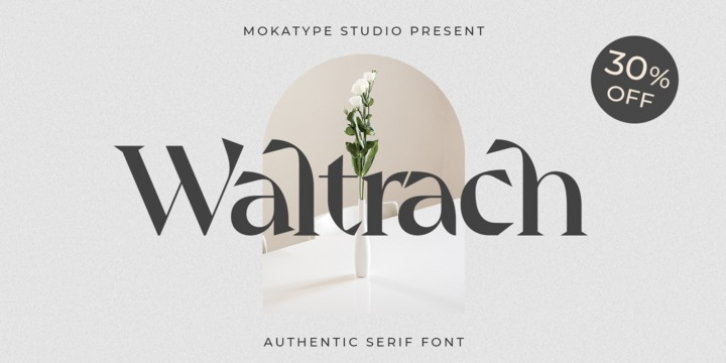 Waltrach font preview