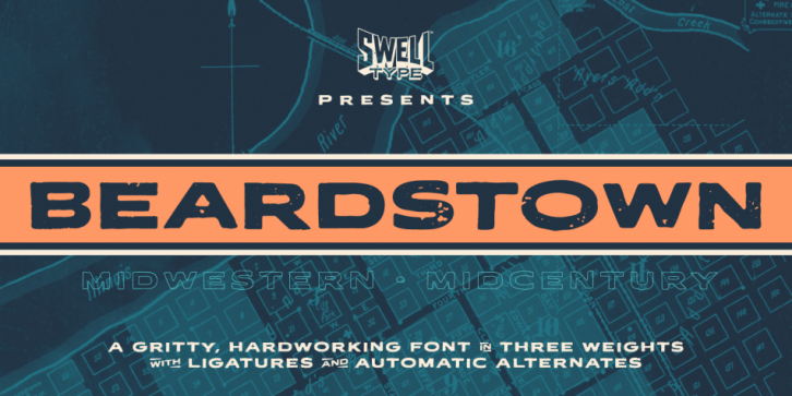 Beardstown font preview