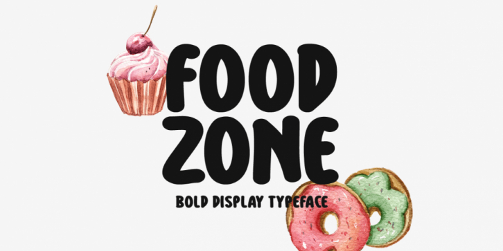 Food Zone font preview