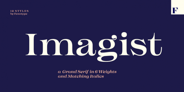 Imagist font preview