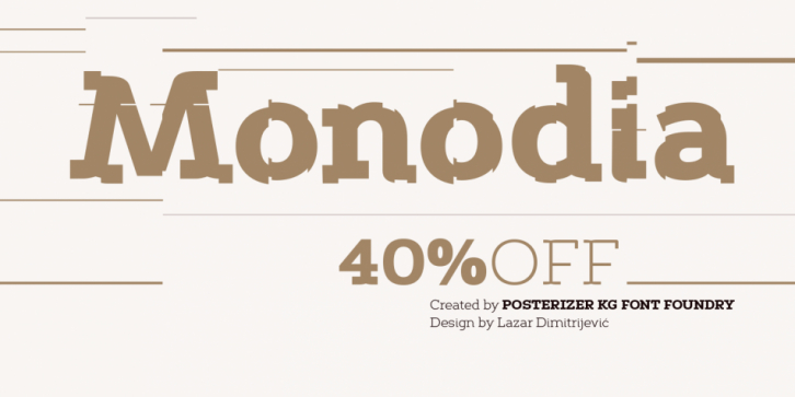 Monodia font preview
