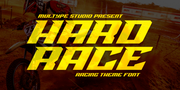 Hard Race font preview