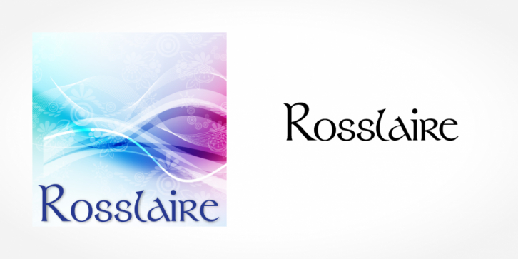 Rosslaire font preview