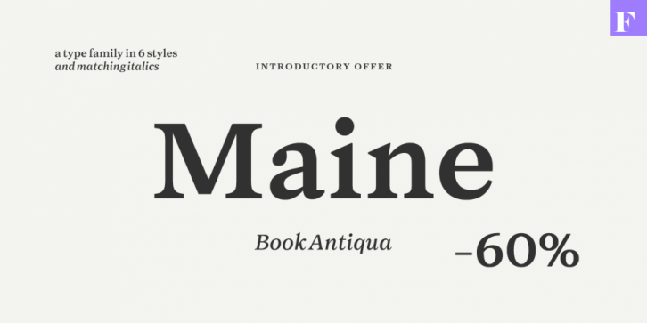 Maine font preview