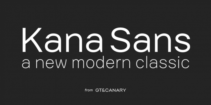 Kana Sans font preview