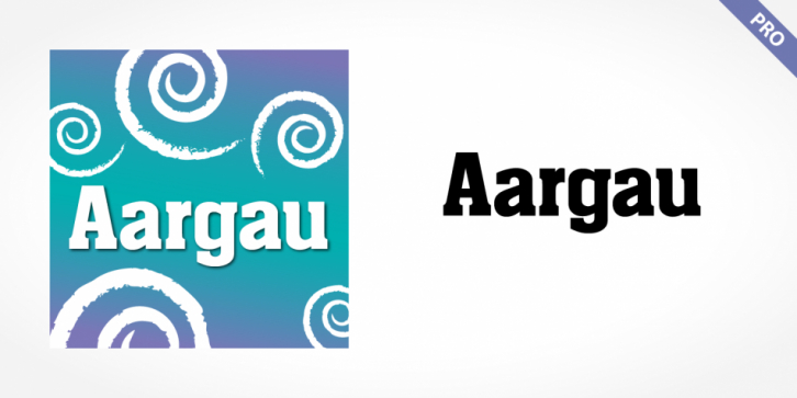 Aargau Pro font preview