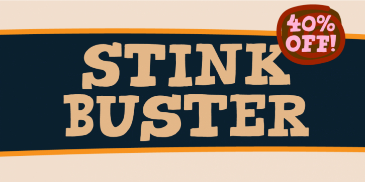 Stink Buster font preview