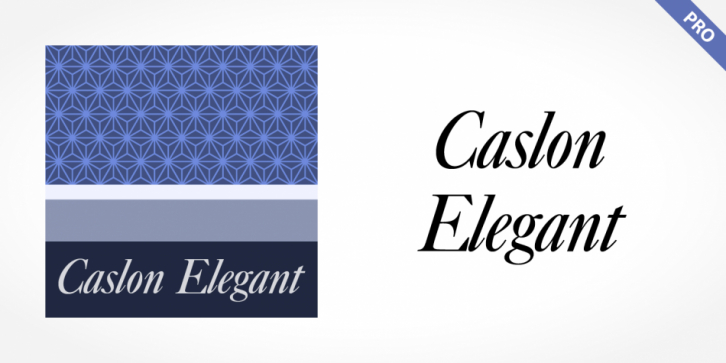 Caslon Elegant font preview