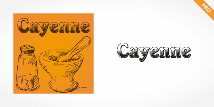 Cayenne Pro font preview