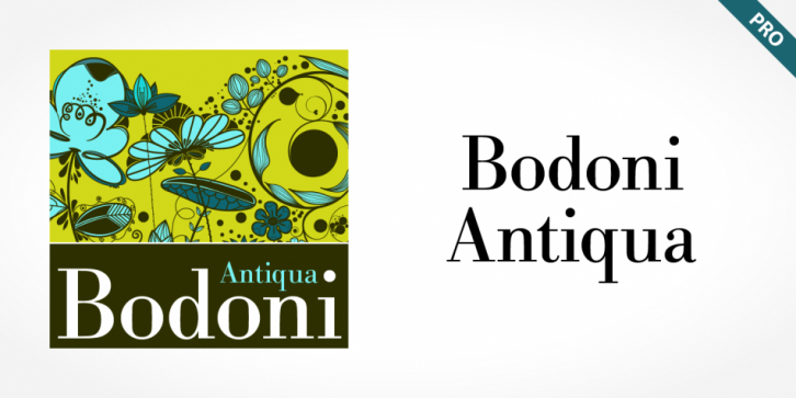 Bodoni Antiqua Pro font preview
