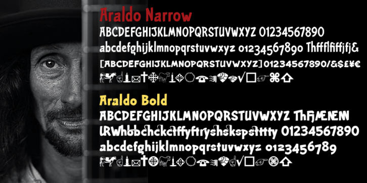 Araldo font preview