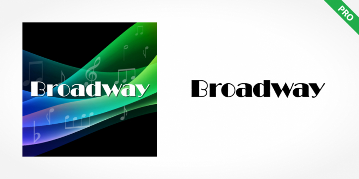 Broadway Pro font preview