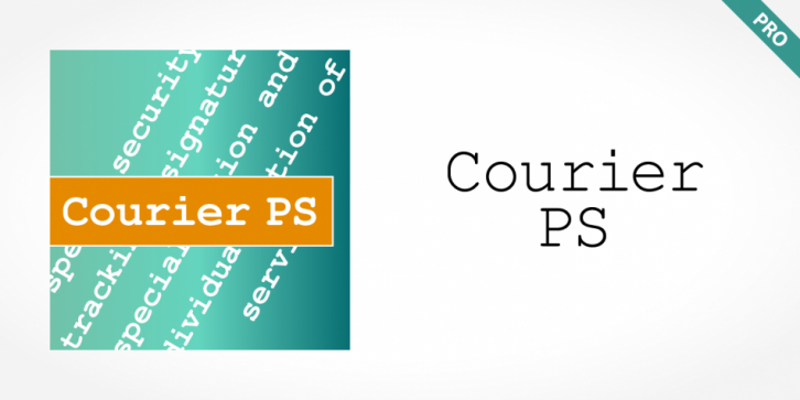 Courier PS Pro font preview