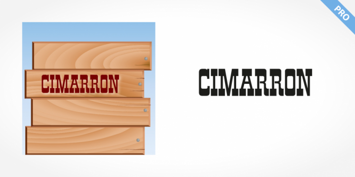 Cimarron Pro font preview