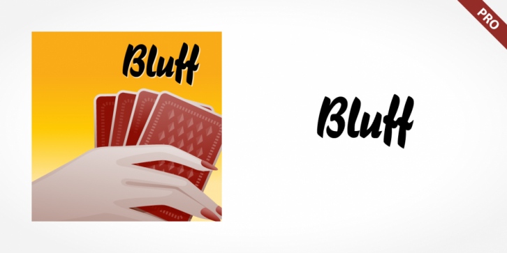 Bluff Pro font preview