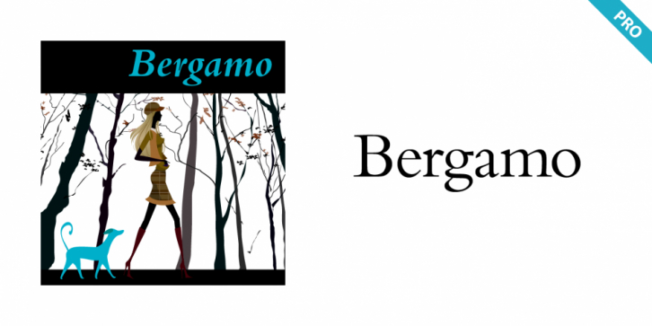 Bergamo Pro font preview