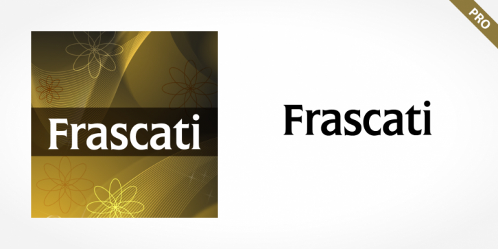 Frascati Pro font preview