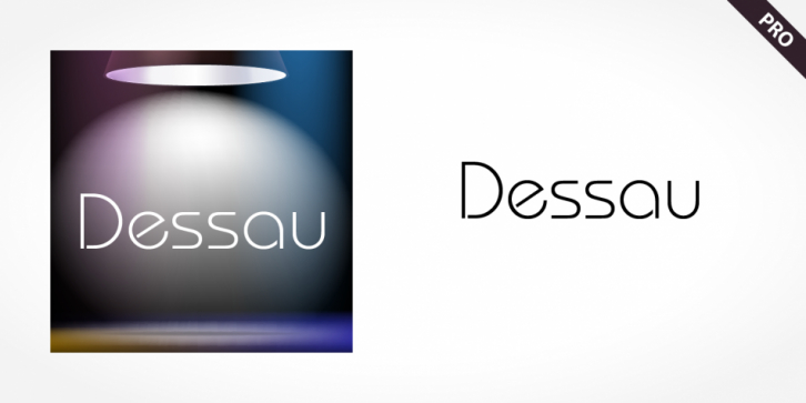 Dessau Pro font preview
