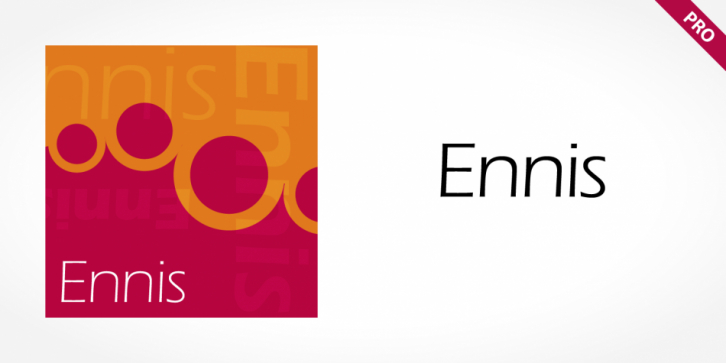 Ennis Pro font preview