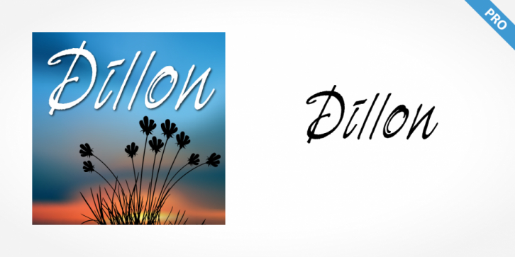 Dillon Pro font preview